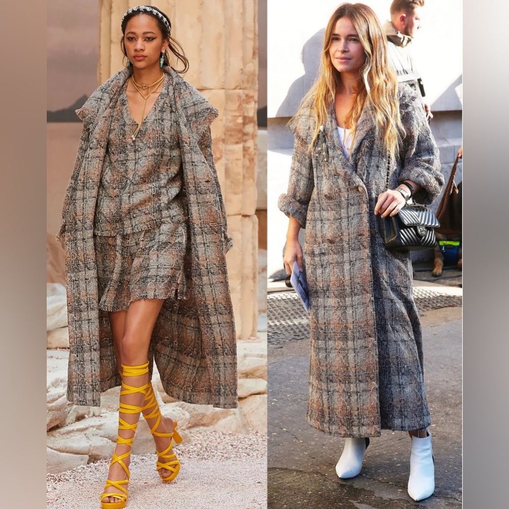 Chanel Tweed Coat Set - image 2